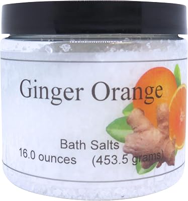 Ginger Orange Bath Salts by Eclectic Lady, 16 ounces
