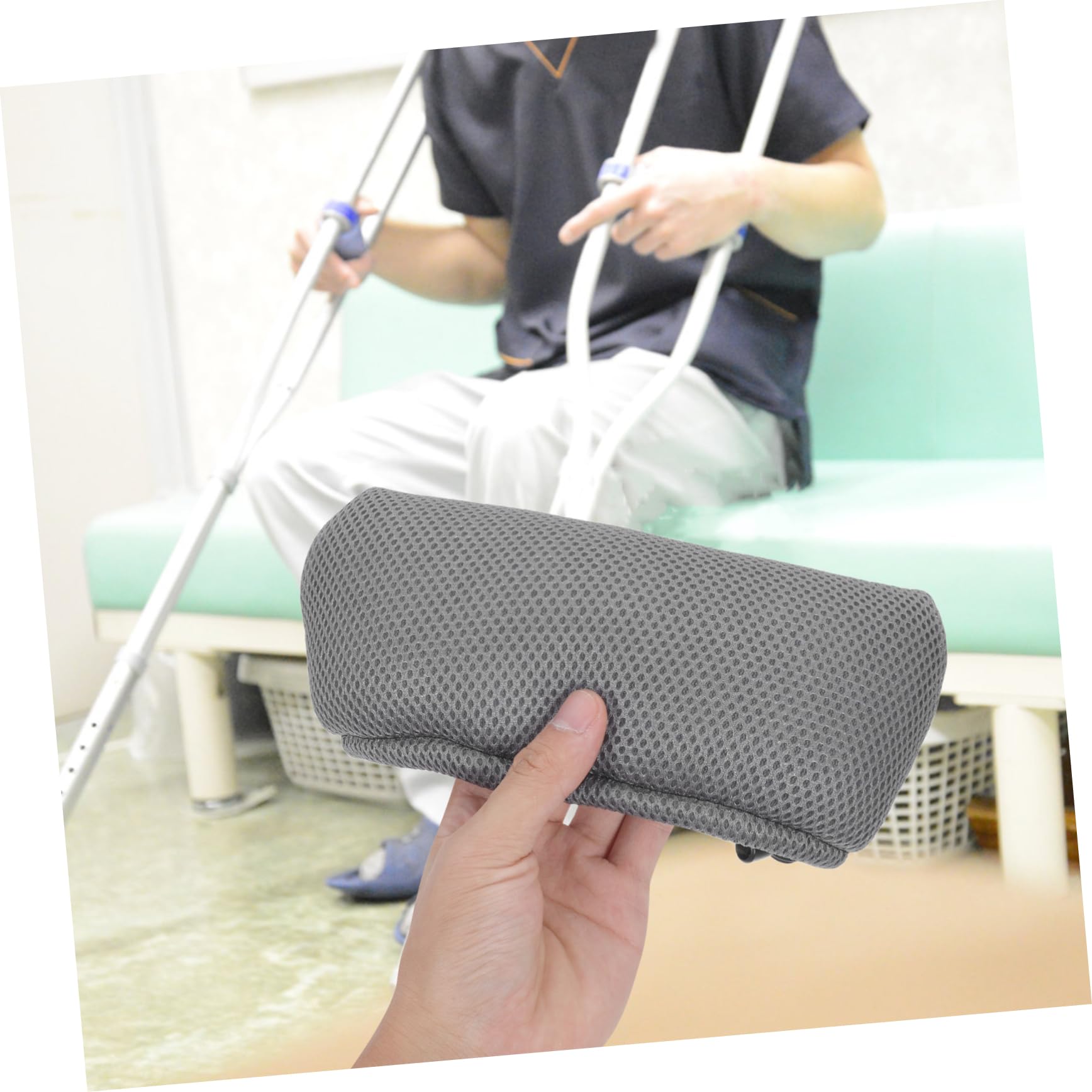 1par Almohadillas Para Muletas Reutilizables y Resistentes Al Desgaste Fundas Cómodas Para Axilas Diseño De y Transpirable Para Mayores