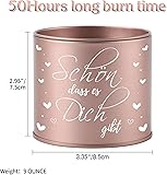 PRSTENLY Geschenke für Frauen, 9OZ Kerze Geburtstagsgeschenk für Frauen, Danke Erzieherin Geschenk Abschied, Geschenk für Frau Freundin Mama Oma Geburtstag Hochzeitstag Weihnachten Muttertag Ostern Rose