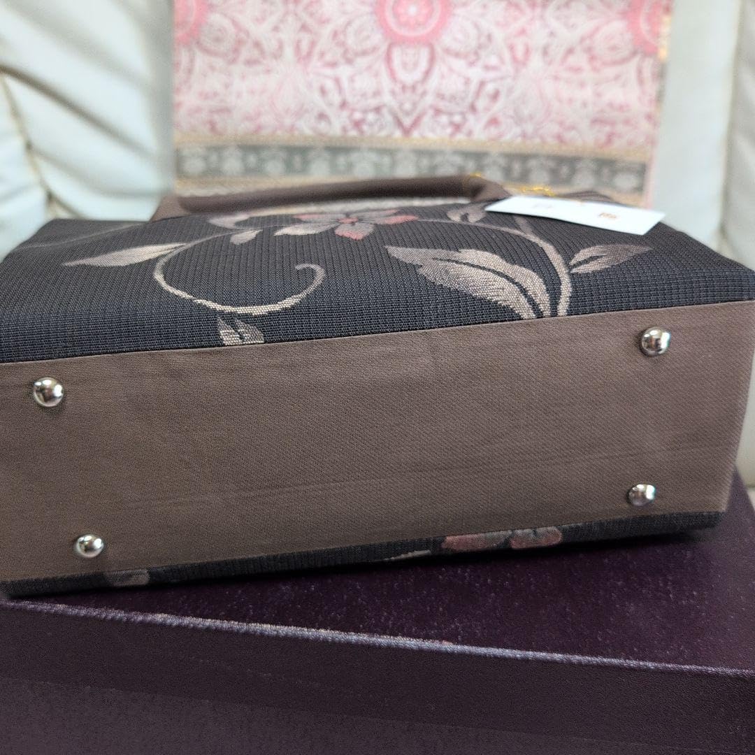 白梅謹製 和装用 利休バック＆草履セット 正絹 箱付