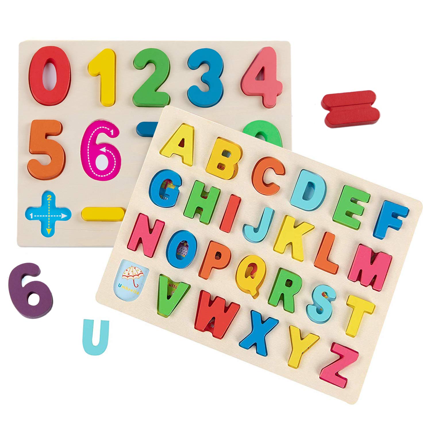 Puzzle éducatif En Bois Alphabet Arabe - Jeu Montessori Interactif - Pour Enfants - Apprentissage Lettres Et Orthographe