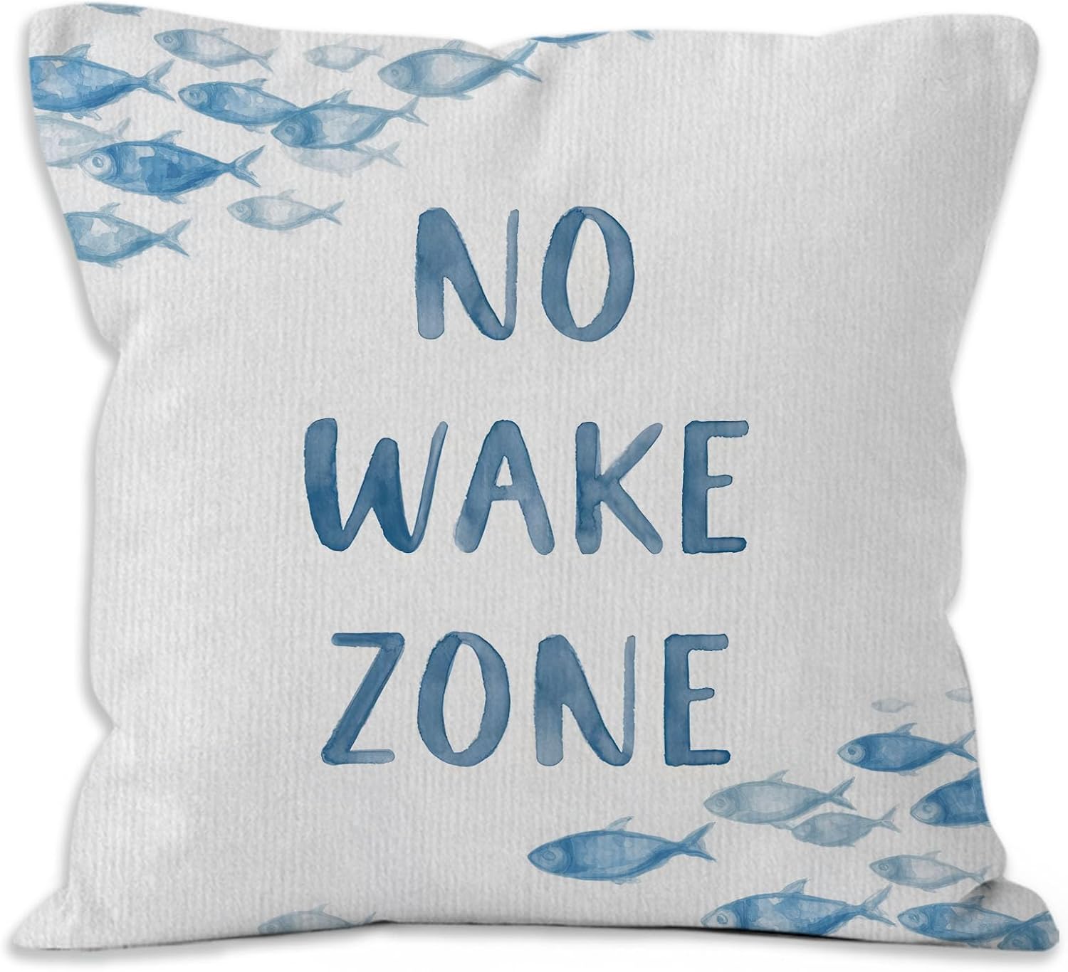 Lake House Throw Pillow Covers 18x18 Set of 4, Nautical Coasta Lake House Life Decor, Nautical Coastal Pillow Covers for Couch Bedroom Home