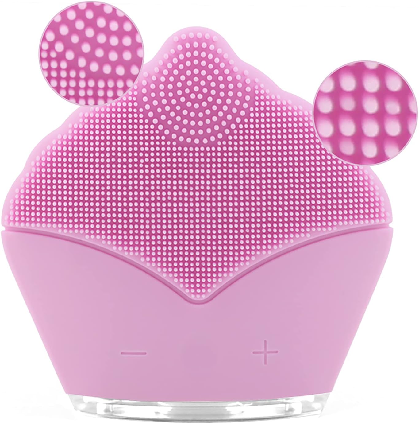 Lilyz Silicon Facial Cleansing Brush, IPX7, Ultrosonic Waterproof Face Cleasing Brush, 15-Speed Level Facial Body Polish Scrub Massag Cleanser, Brighter Face Cleanser Exfoliator Tool