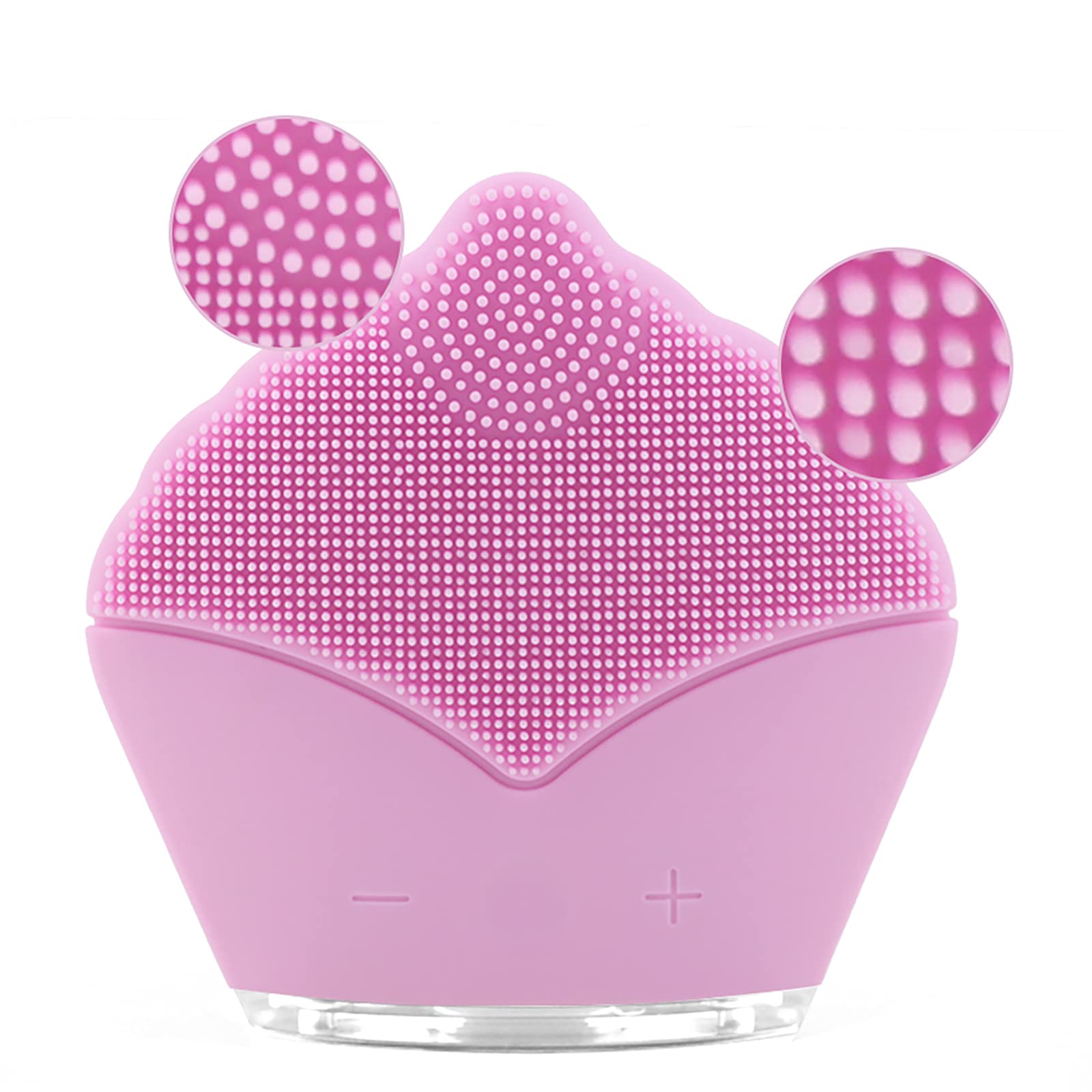 Lilyz Silicon Facial Cleansing Brush, IPX7, Ultrosonic Waterproof Face Cleasing Brush, 15-Speed Level Facial Body Polish Scrub Massag Cleanser, Brighter Face Cleanser Exfoliator Tool