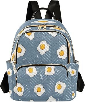 Fried Egg Backpack for Women, Fashion Casual Daypack