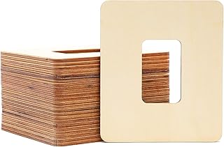 Bright Creations Unfinished Wood Picture Frames for 2 x 3 Inch Photos (5 x 6 in, 24-Pack)