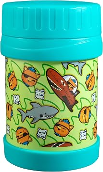 SCS Direct Octonauts Stainless Steel Insulated Lunch 13 oz Jar for Kids - Large Leak-Proof Storage Container for Hot & Cold Food, Soups, Liquids - BPA Free - Fits Most Lunch Boxes and Bags - Teal
