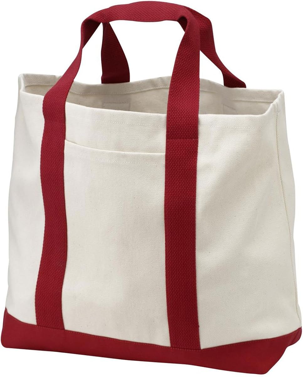 Port & Company Canvas Bottom Shopping Tote