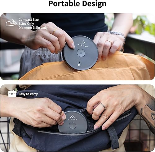 Miniatura 6 de AIRHUG Micrófono USB sin altavoz, micrófono de computadora de escritorio, botón de silencio con indicador LED, reducción de ruido AI, condensador