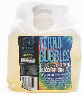 Atomic Bubbles Tekno Bubbles UV Glow Bubbles 64oz Refill - Blue