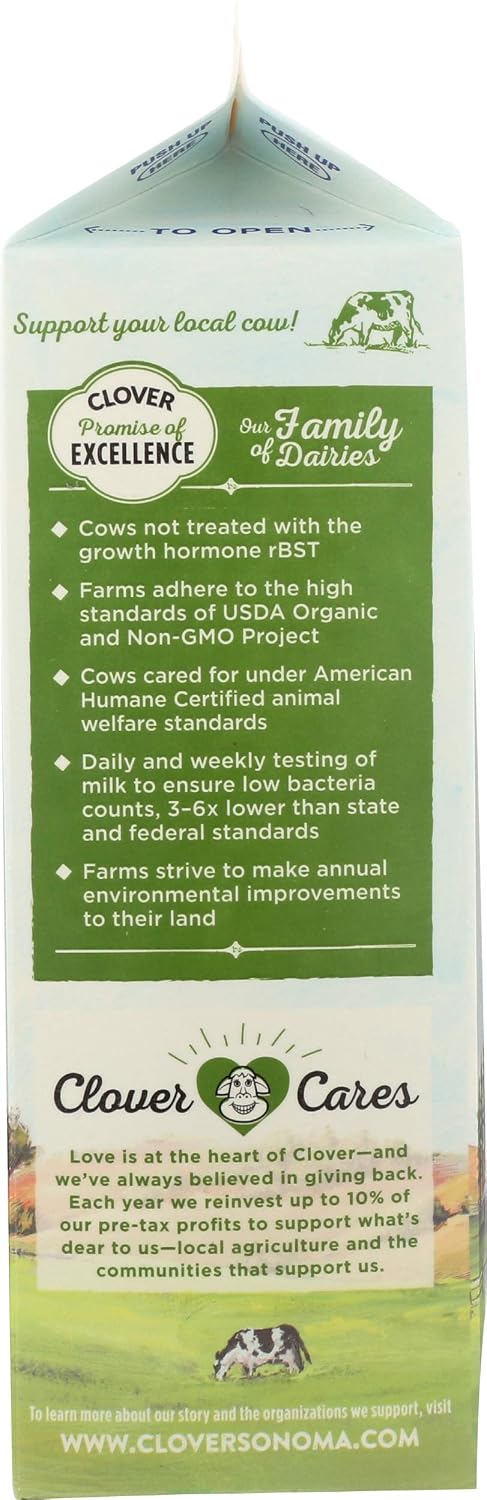 Clover Sonoma Organic Milk, 32 Fl Oz