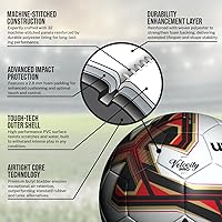 Vista 5 de Soccer Balls for Kids and Adults - 6-Pack with Sizes 3, 4, 5 - Includes Ball Pump and Carry Bag Talla 5 – 6