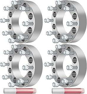 ECCPP 4X 8 lug Wheel Spacer Adapters 2" 8x6.5 to 8x180 126.15mm 14x1.5 for Express 2500 3500 /Silverado 2500 HD 3500HD/ for GMC Sierra 2500 HD