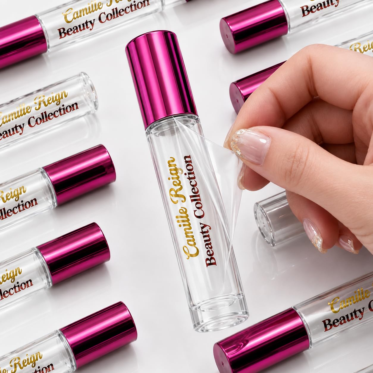 Custom Lip Balm Labels with Logo Personalized Cosmetic Decals 