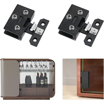Clamp Hinge 2 Hinges Solid Glass Housing Zinc Alloy Glass Door for 5-8mm Glass