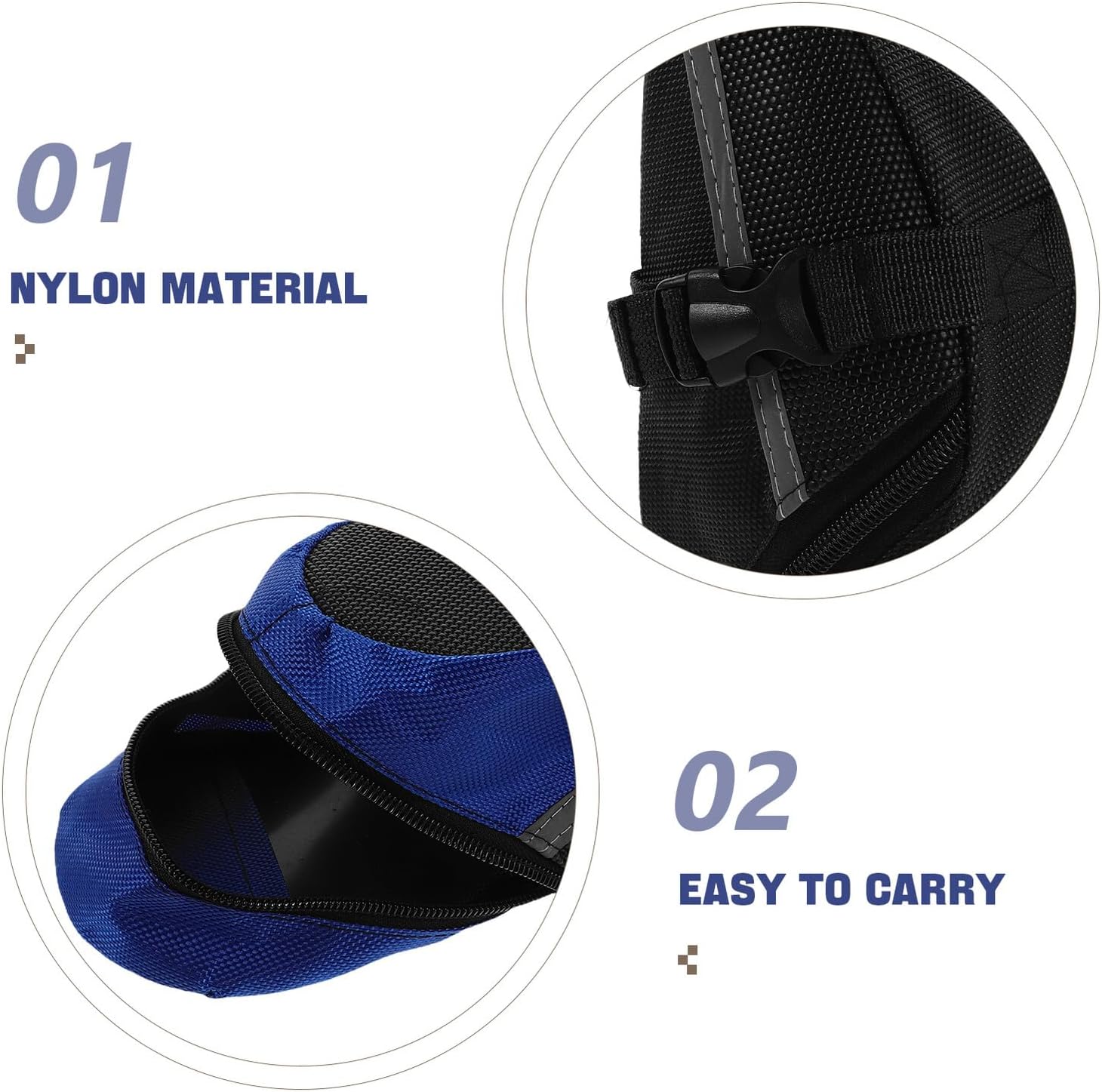 YARNOW 2pcs Bike Saddle Bag under Seat Cycling Equipment Bag Waterproof Outdoor Bicycle Seat Pack Tool Storage for Mountain Road Gravel Bikes