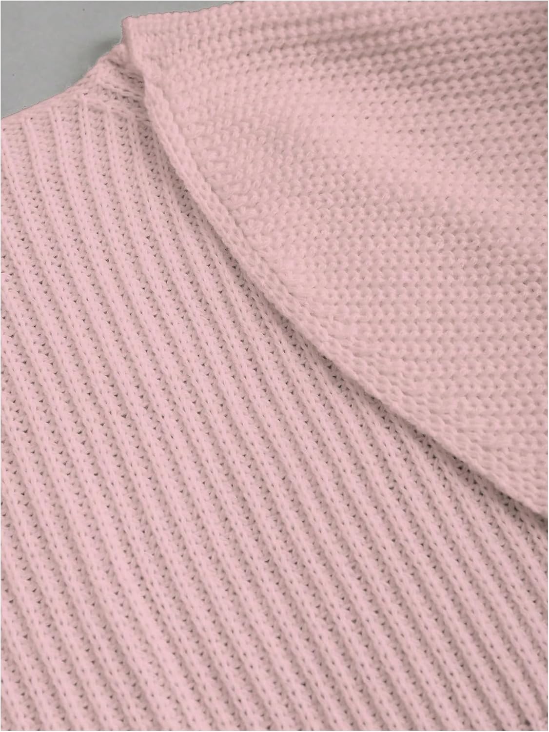 SHENHE Women's Open Front Ribbed Knit Bow Cute Cropped Cardigan Bolero Sweater Shrug - Image 4