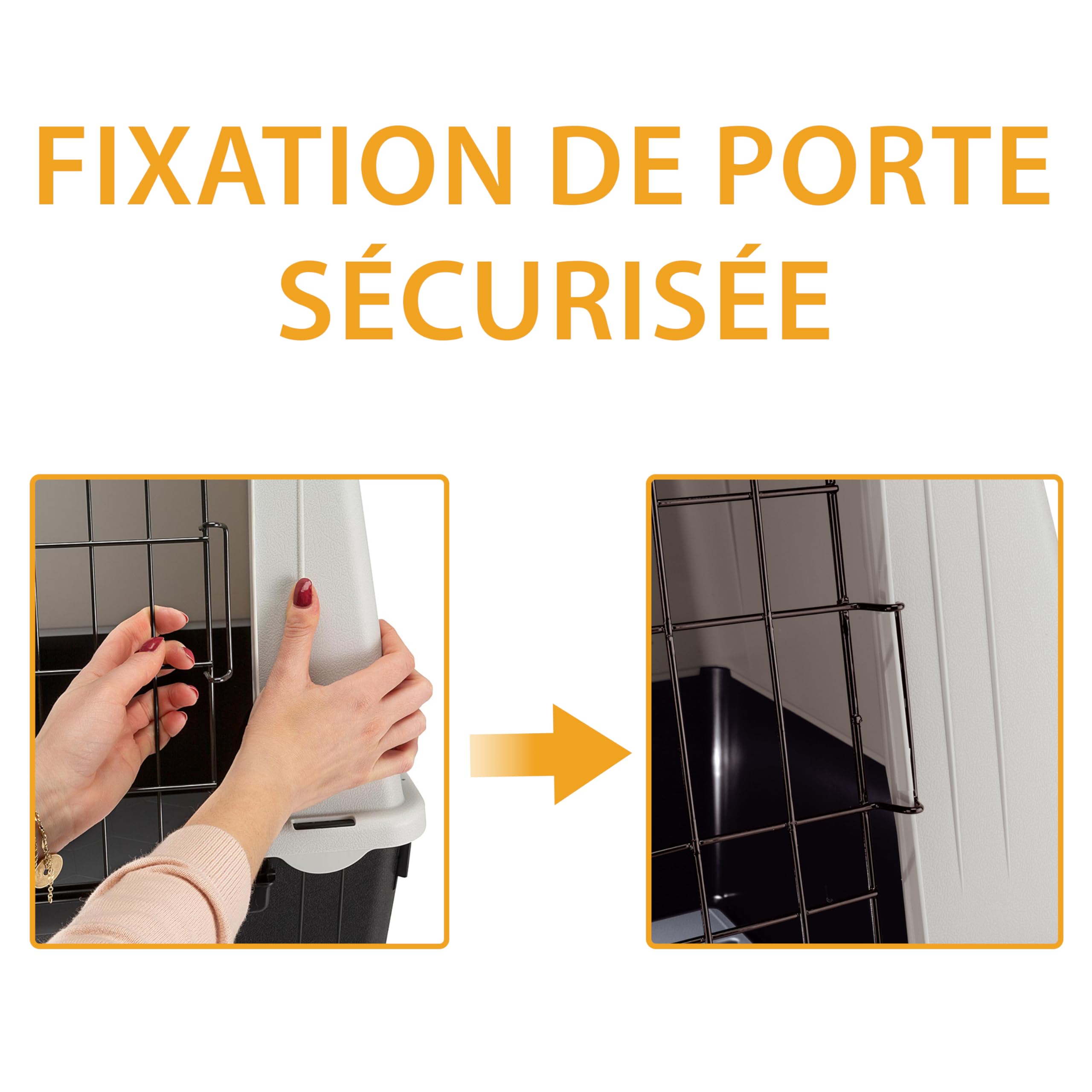 Ferplast Transport Chiens pour Voiture ATLAS CAR MINI avec Grilles d'aération, Tapis Drainant inclus