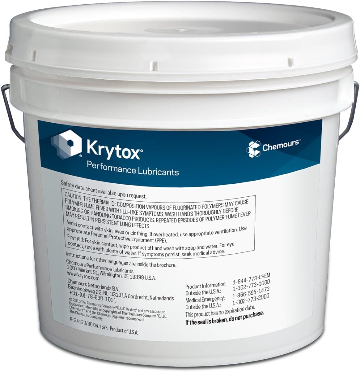 Krytox GPL207 Grease 7 kg/15.4 lb. Pail