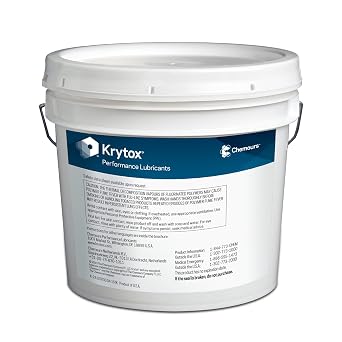 Krytox بواسطة Chemours Krytox GPL205 الشحوم 5 كجم / 11.01 رطل. الكفالة ، D10170335