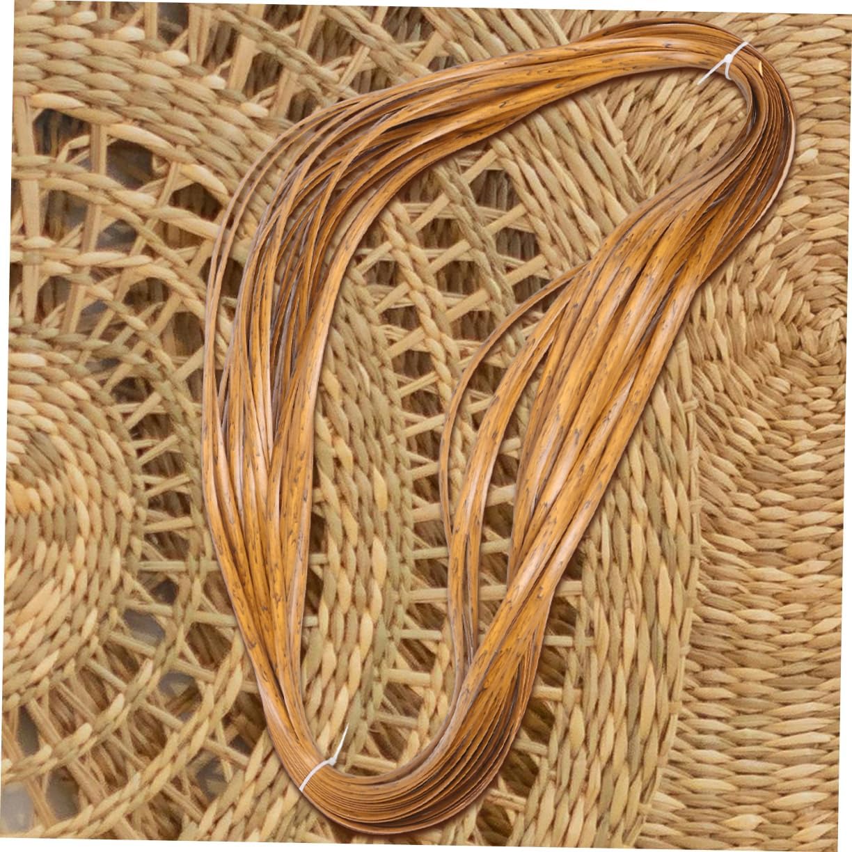 Mobestech Furniture Repair Set Pe Rattan DIY Kit Chair Cane Repair Basket Making Supplies Elegance Wood Grain