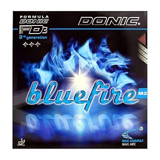 DONIC Blue Fire M2 Table Tennis Rubber, Colour - Red