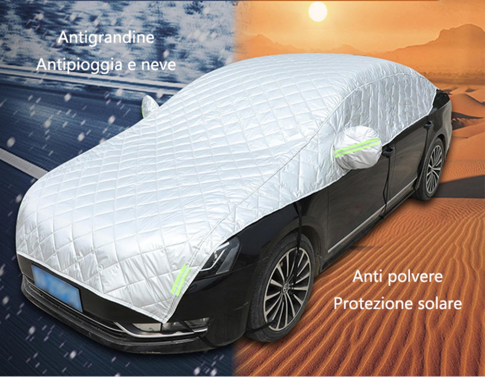 Telo Auto Antigrandine ErZhuiZi - Copertura Per SUV, Hatchback, 4.8m, Protezione UV E Pioggia - Foto 4