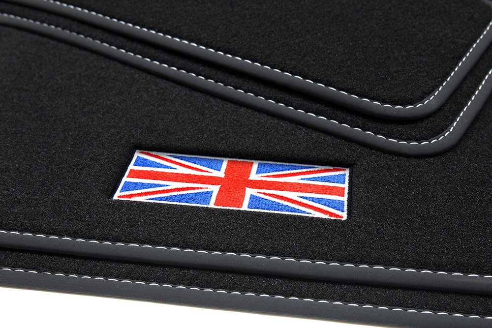 teileplus24 501 Alfombrillas Union Jack para Mini II 2 R56 2006-2014