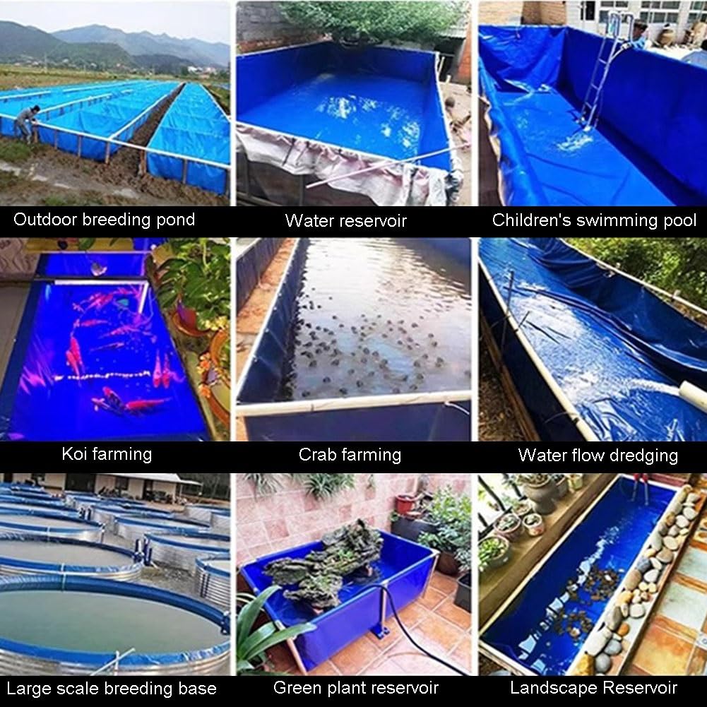 Portatile PVCPond 3x1x0.8m Pieghevole Outdoor Water Sto Tank Sopra Terra rium per la cultura Ideale per Irrigat e piscine del cortile.
