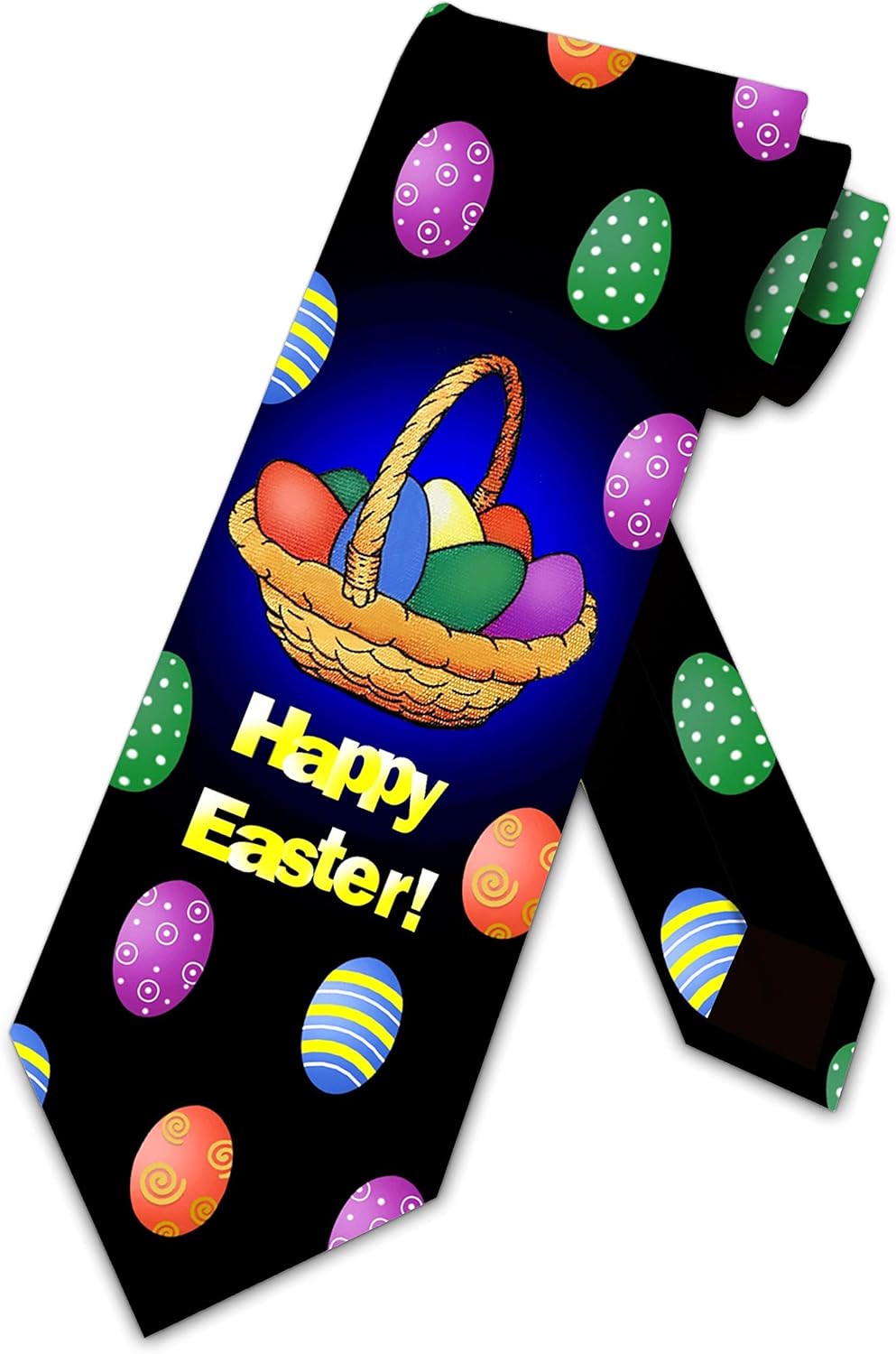 Three Rooker Easter Ties Mens Holiday Necktie Black