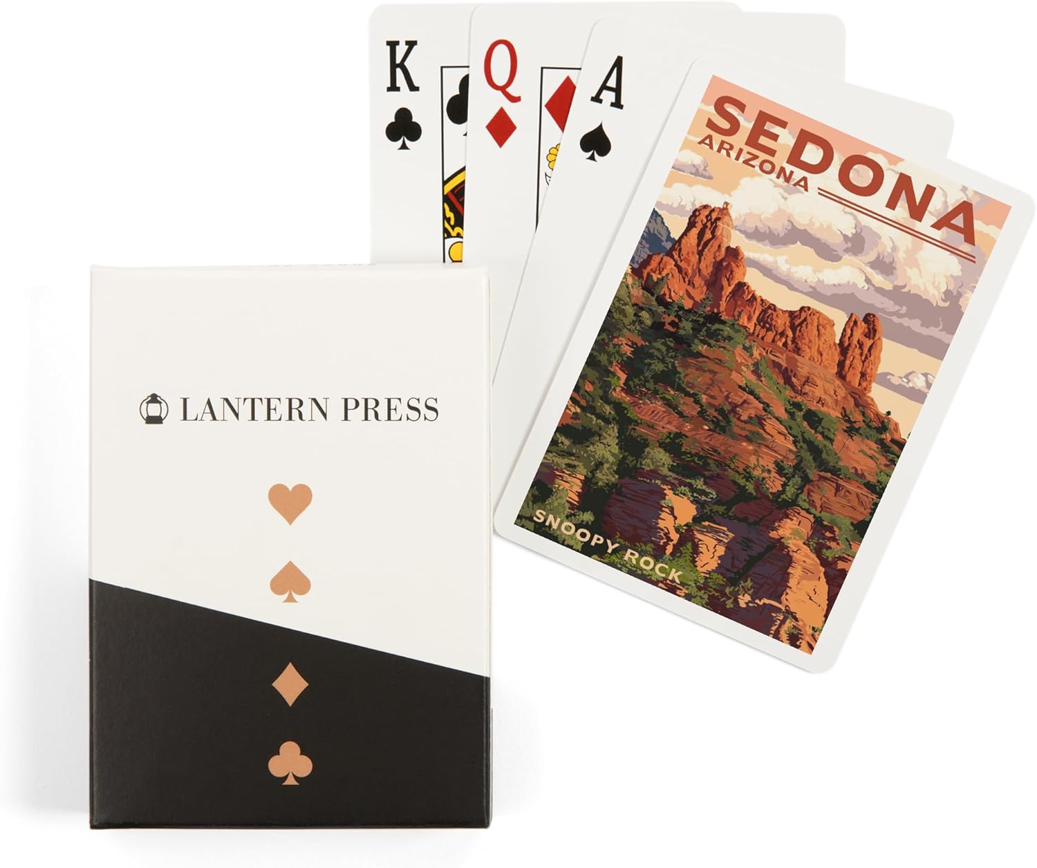Lantern Press Sedona, Arizona, Snoopy Rock, 52 Playing Cards for Adults, Poker Size Card Deck
