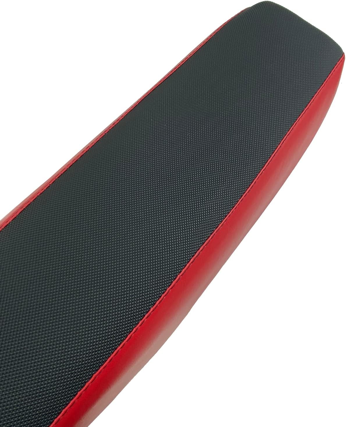 Motorcycle Durable Sunproof Easy Use Red + Black Flat Tall Foam Seat For CRF50 90cc 110cc 125cc 140cc 150cc 160cc XR 50 SSR Trail Dirt pit Bike Off Road motocross Motorbike scooter (Red)