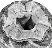 Vista 6 de Yoption Protectores de suelo para patas de silla, flechas grises de lino y algodón, almohadillas protectoras para patas de muebles, almohadillas