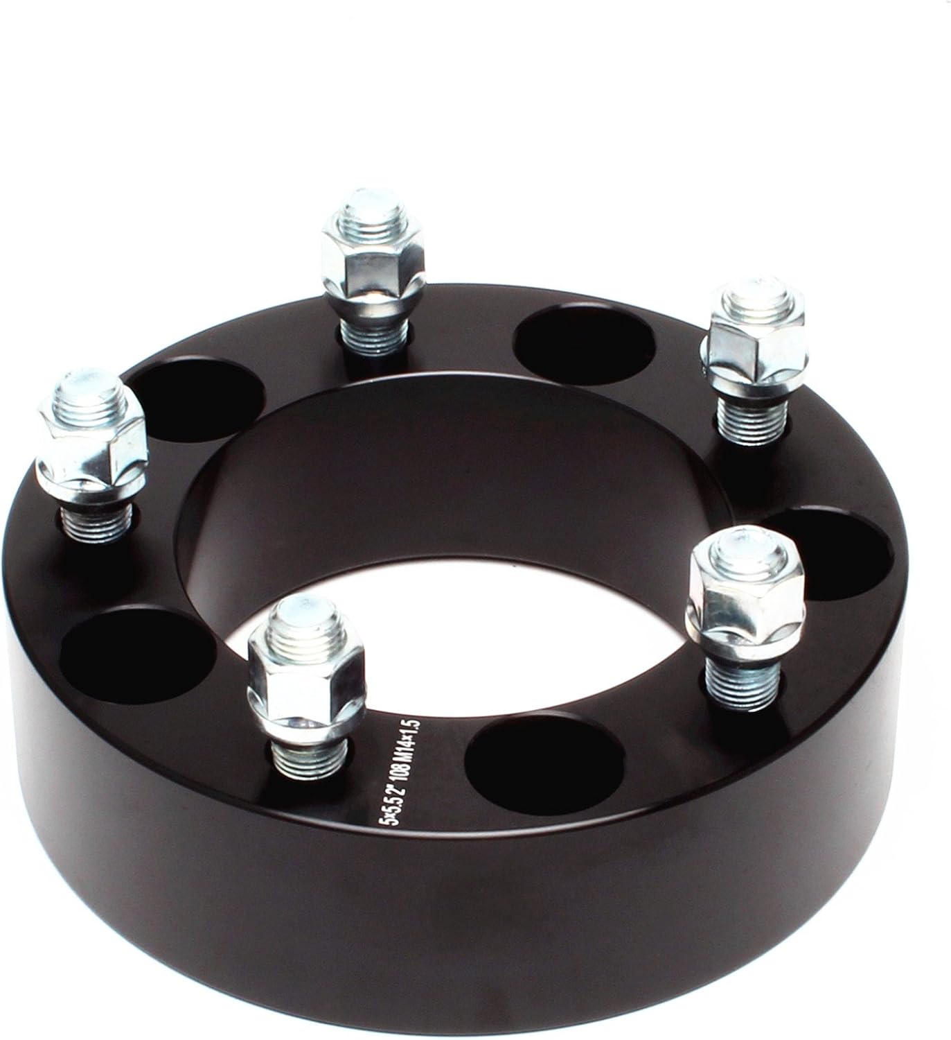 4pcs Wheel Spacers 2"(50mm) Thick 5x5.5 (5X139.7) Bolt Pattern 108mm Hub Bore with M14X1.5 Studs Compatible for Dodge Ram 1500 2012-2018