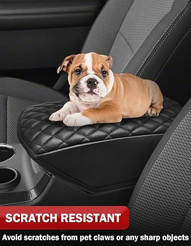 Miniatura 9 de KBH Funda para reposabrazos de consola central para Ford Explorer 2020 2021 2022 2023 2024 2025, accesorios interiores de cuero de vinilo, protector