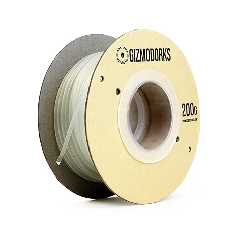 review Gizmo Dorks Polycarbonate Filament for 3D Printers 3mm (2.85mm) 200g, Transparent