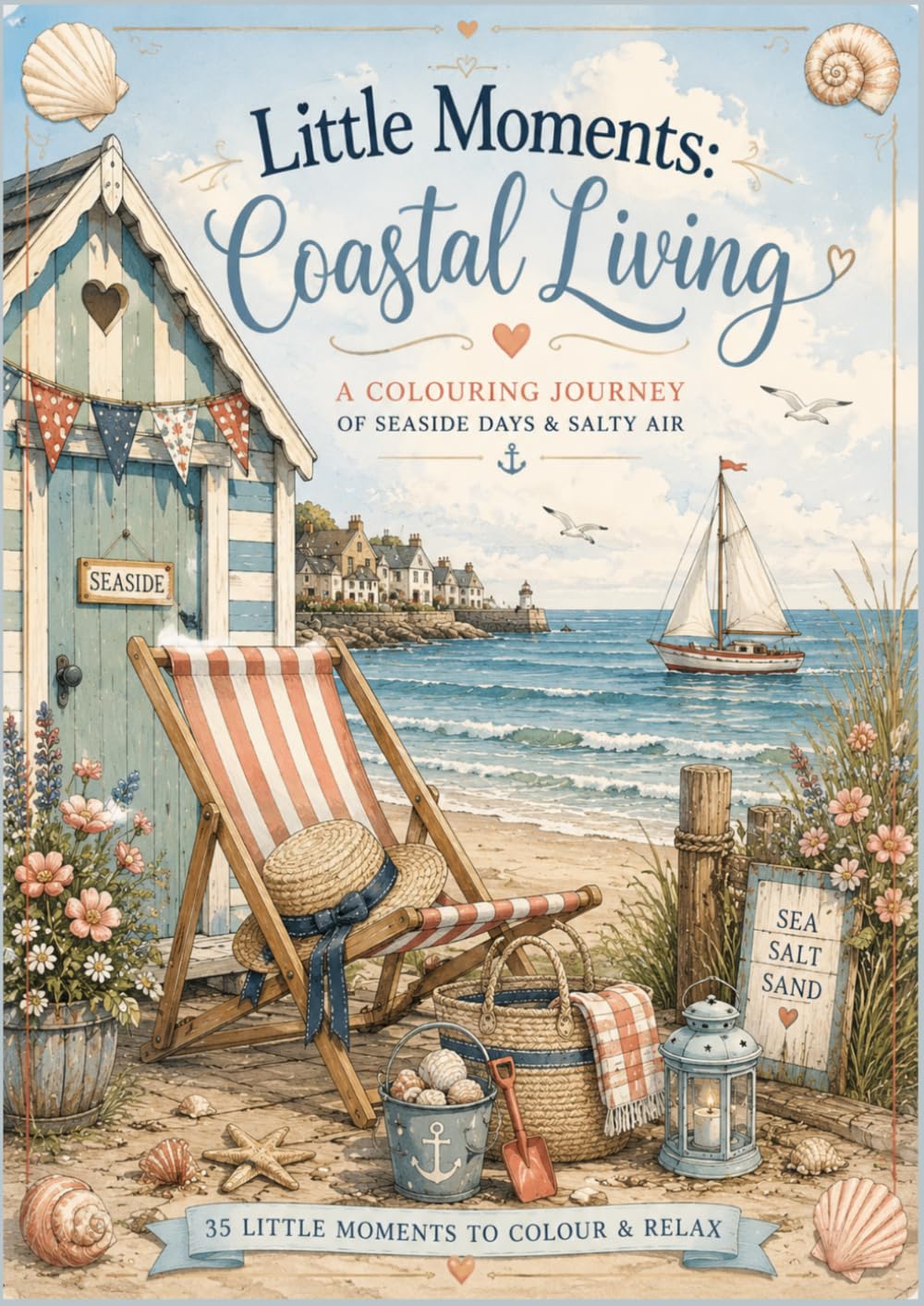 Little Moments: Coastal Living: A Cosy Seaside Colouring Book Filled with Peaceful Escapes and Coastal Comfort