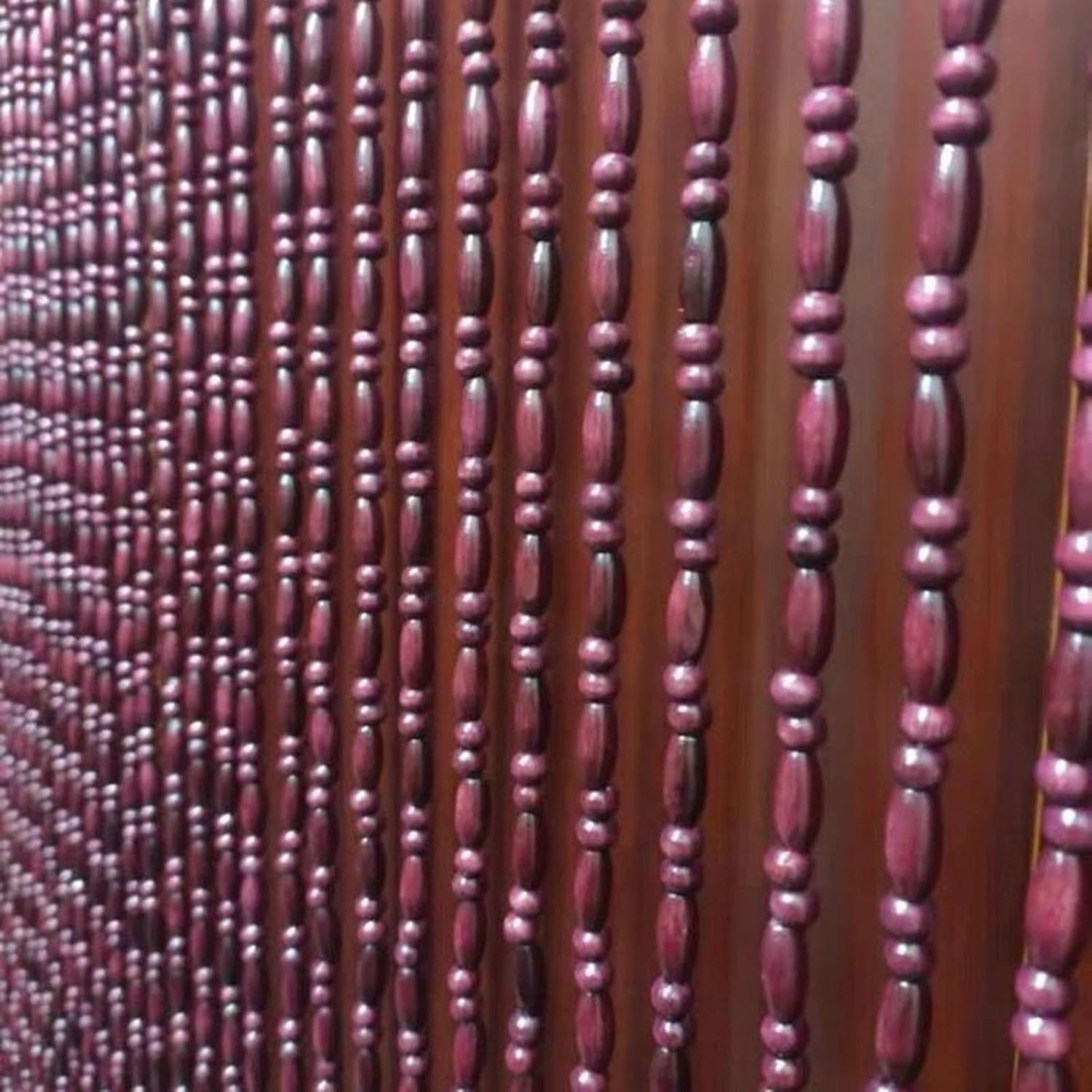 Rideau de perles pour cuisine et balcon créant une ambiance de patio naturel