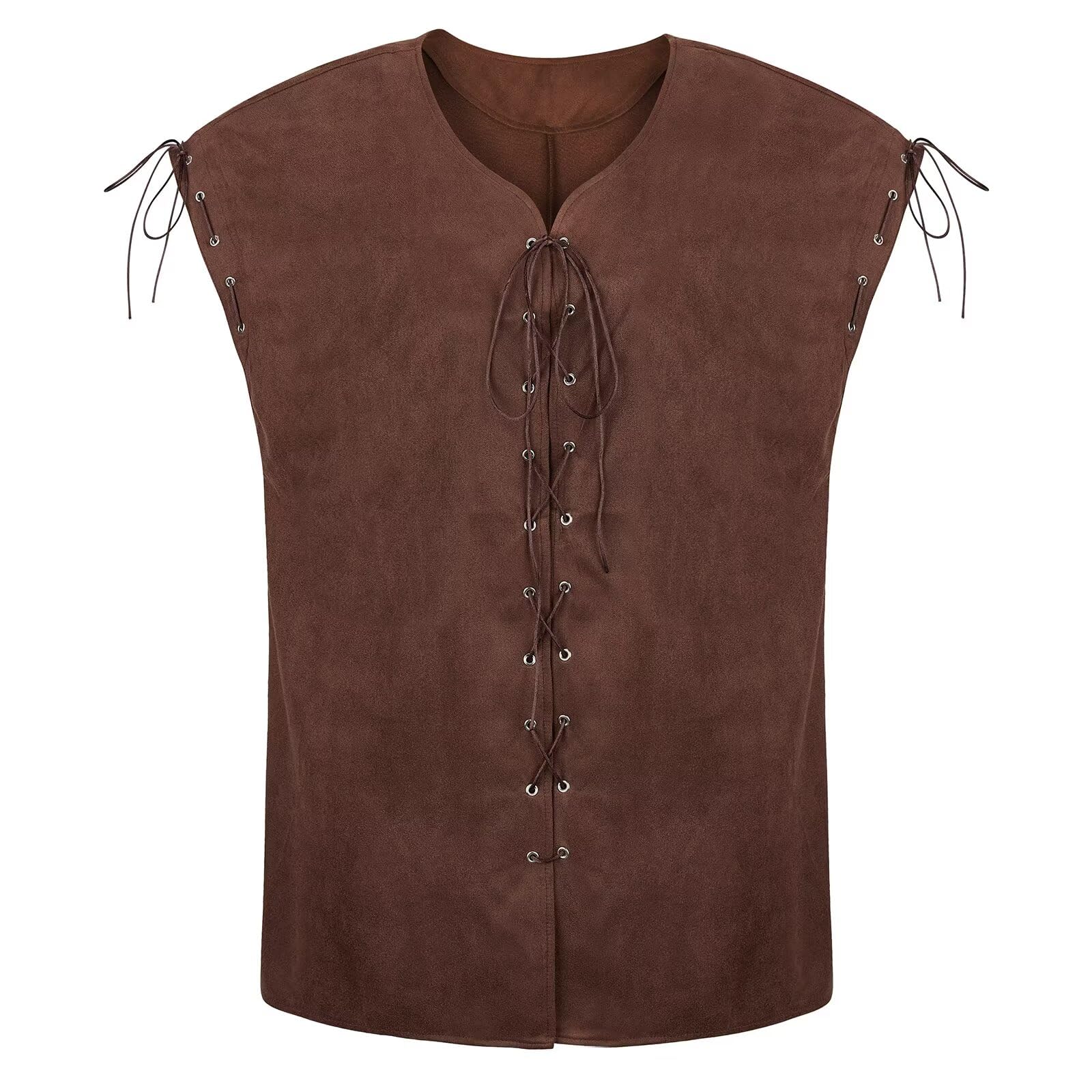 Blue Pirate Costume Mens Adult Vest Medieval Best Sleeveless Vest Renaissance Waistcoat Vintage Victorian Halloween S — image 1