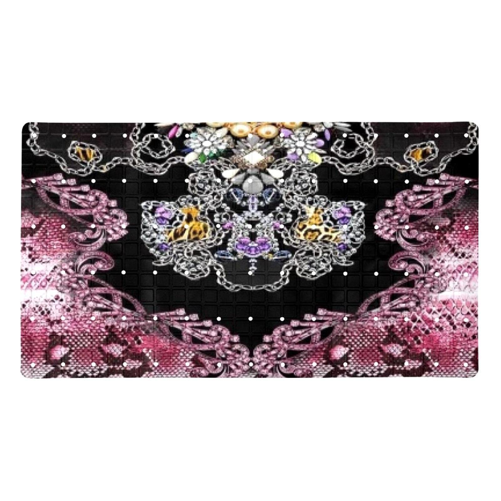 Tapis de bain antidérapant PVC 40x70 cm imprimé serpent avec ventouses