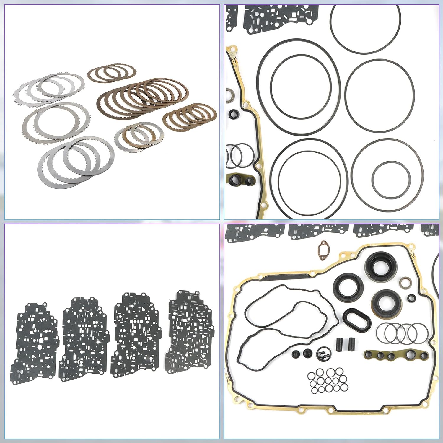 6T40E 6T45E Transmission Master Rebuild Kit w/Friction Plates Fits for Buick LaCrosse 10-11, Chevy Captiva Sport/Cruze/Equinox/Malibu 10-11, Pontiac G6 08-09 Replace OE 6T40E 6T45E
