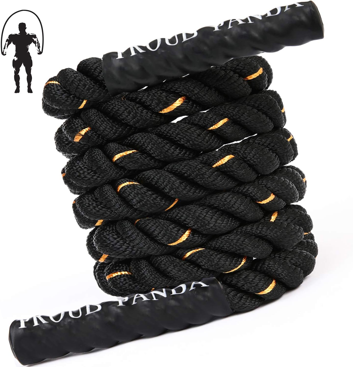 Heavy Jump Ropes for Fitness 2LB/3LB/5LB,Weighted Adult Skipping Rope Exercise Battle Ropes for Men & Women,Total Body Workouts, Power Training in Gym to Improve Strength and Building Muscle