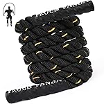 Heavy Jump Ropes for Fitness 5LB, Weighted Adult Skipping Rope Exercise Battle Ropes for Men & Women, Total Body Workouts, Power Training in Gym to Improve Strength and Building Muscle(1.5\'\'9.2 ft)