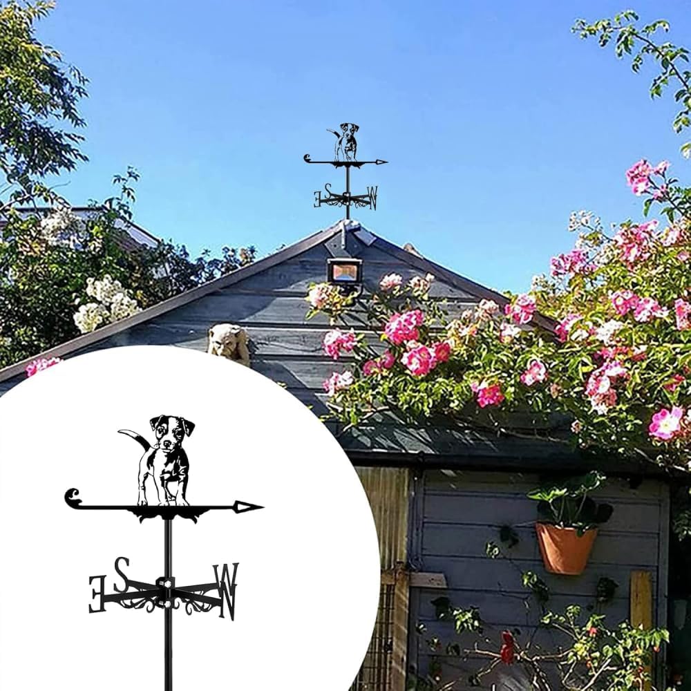 犬 動物 オーナメント メタル 風向ベーン 屋根 風向 インジケーター 屋根 装飾 アクセサリー 庭 テラス 屋外 庭 犬 A