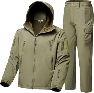 Tactical Jackets Pants Men Fleece Jacket Army Windproof Suit Windbreakers Military Hiking Soft Shell Clothing