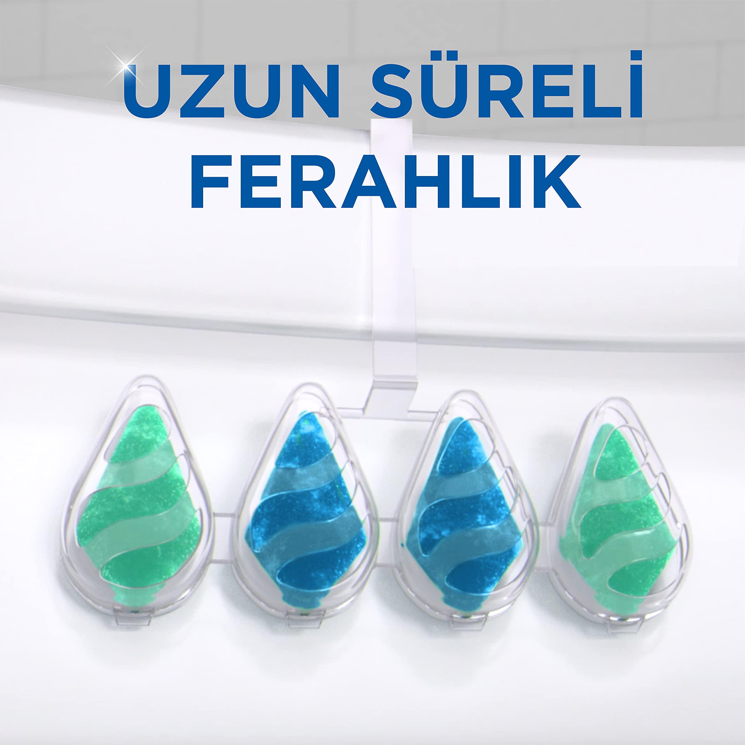 Mr Muscle Klozet Blok 2'Li Marine, 77.2G 1 Paket (1 x 122 g)