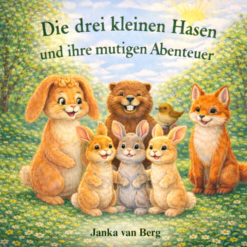 Die drei kleinen Hasen und ihre mutigen Abenteuer: Kinderbuch über Mut, Selbstvertrauen, Freundschaft und Angst überwinden-Vorlesegeschichte mit Tieren für Kinder ab 3 Jahren