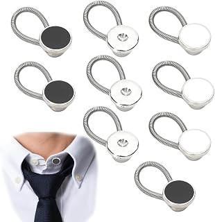 9 Pcs Button Extenders for Jeans, Pants Button Waistband Extender, Flexible Adjustable Elastic Waist Extenders