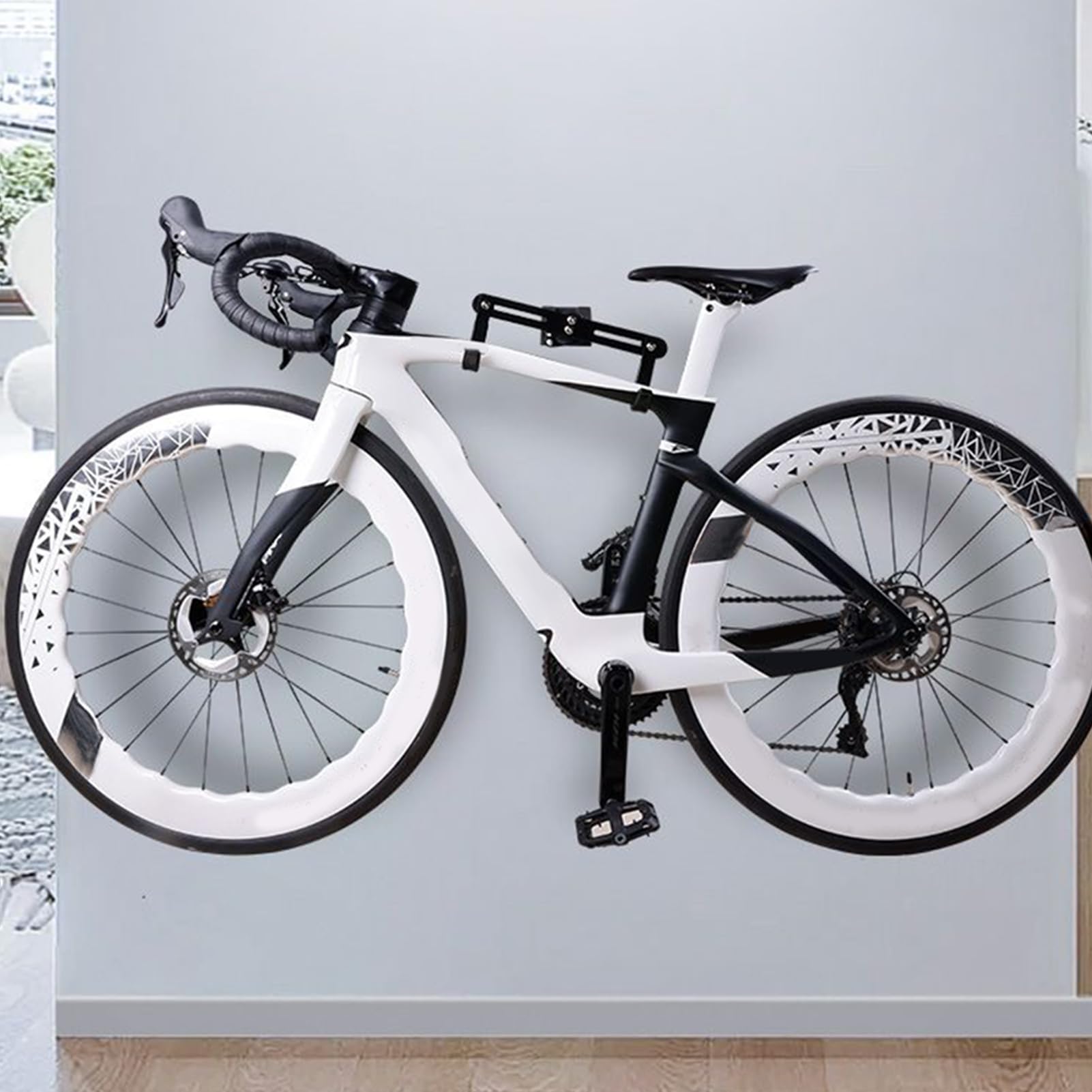Porte-Vélo Mural Crochets Utilitaires VTT Vélo Route Trottinette | Crochet Mural Pour Cycle Support Organisateur Pour Garage Atelier Jardin Maison Cour Appartement VTT Cycle Route