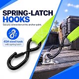 EasyWox Retractable Ratchet Straps – 2-Step Operation
